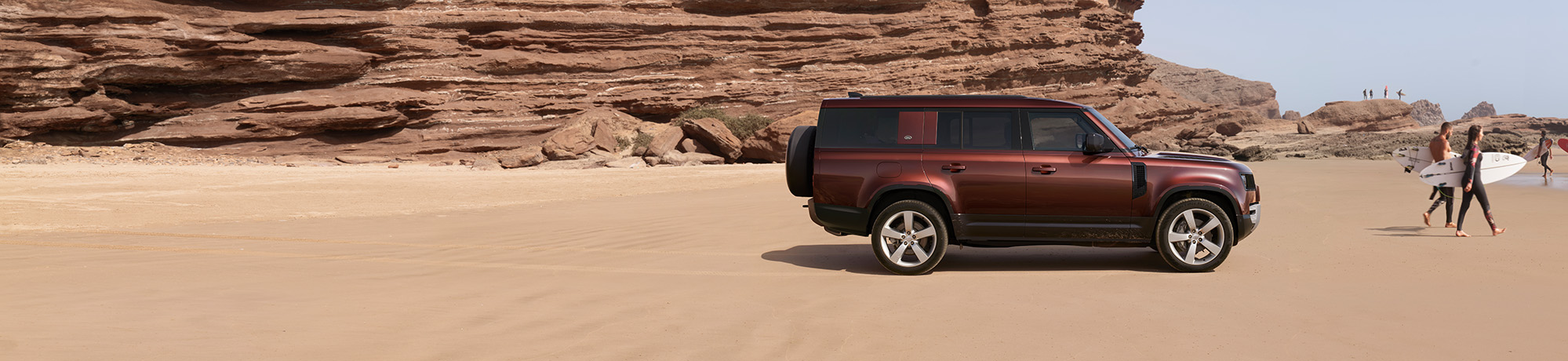 Land Rover am Strand